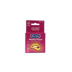 PRESERVATIVO DUREX MAXIMO PLACER CAJA X 3 UNDS